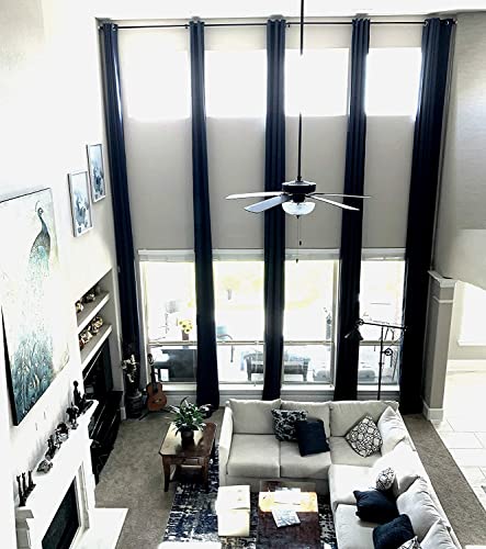 Ikiriska Blackout Extra Long Curtain. 12-24 ft Long Darkening Custom Made Drape Beige 50 Wx156 L product thumbnail 8
