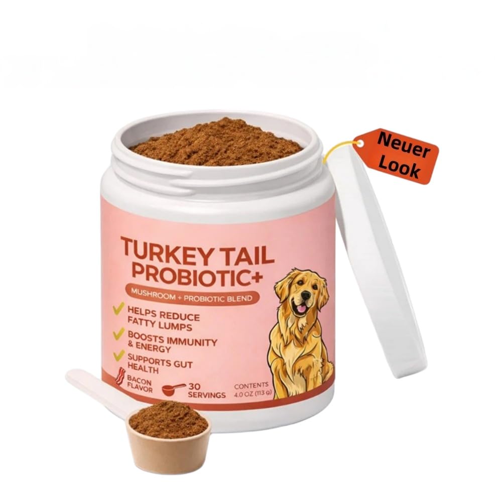 Orealift Complément Alimentaire pour Chiens Turkey Tail avec probiotiques, Soutien digestif et immunitaire, Formule élaborée par vétérinaires