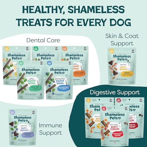 Image of Shameless Pets Soft & Chewy Dog Treats, Beef Up Meaty Tenders, 1.5lb - Real Beef is 1st Ingredient - Grain Free, No Corn or Soy - Digestive Support - for Small, Medium & Large Dogs