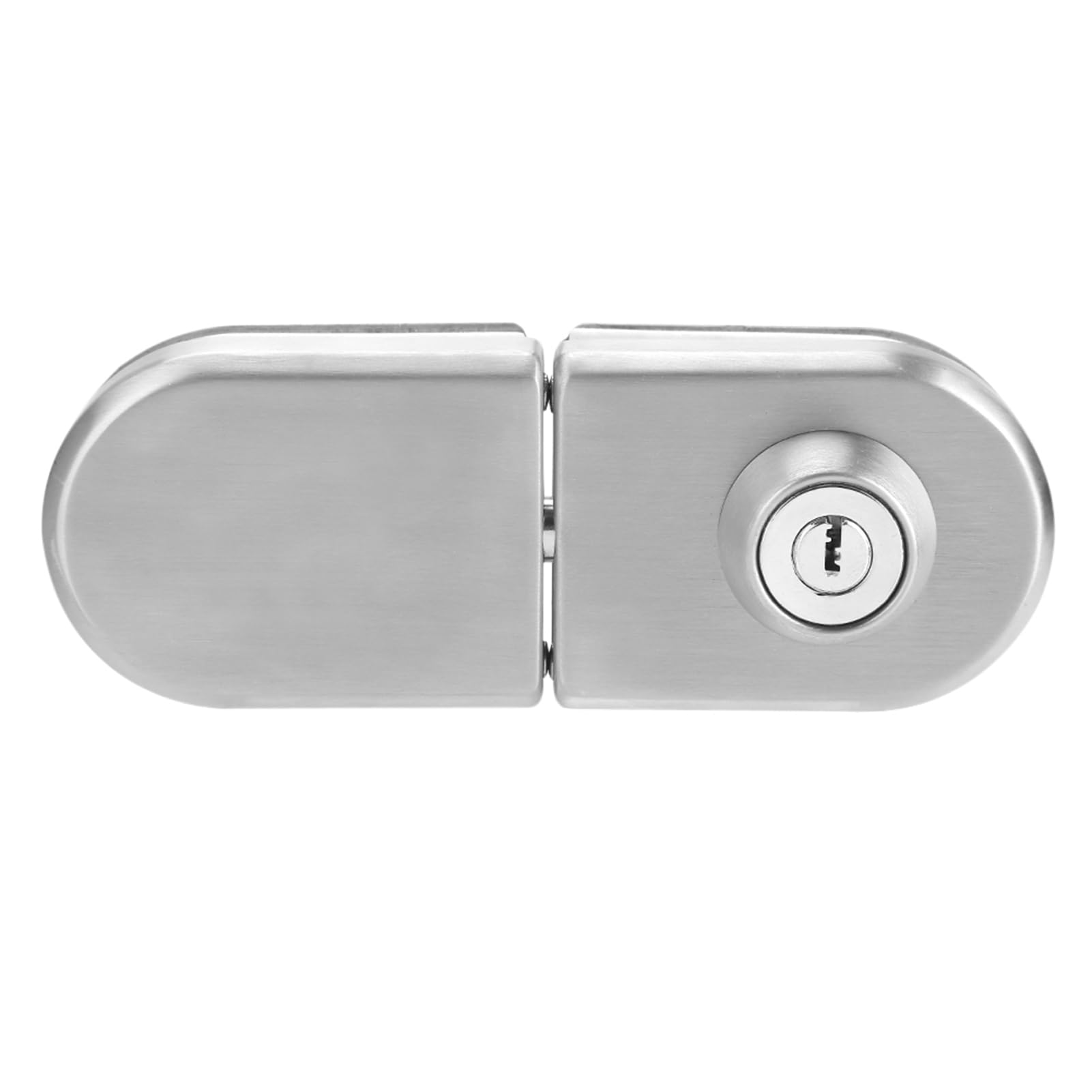 Serrure de porte en verre Haofy en acier inoxydable pour verre trempé 10-12 mm avec clés
