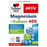 Doppelherz Magnesium + Kalium 400 – Magnesium und Kalium als Beitrag für die normale Muskelfunktion – 30 Tabletten