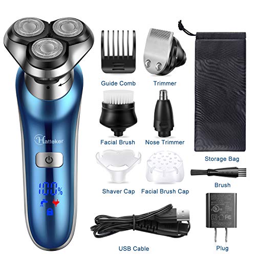 image for Hatteker Electric Shaver for Men Trimmer for Men Cordless Rechargeable