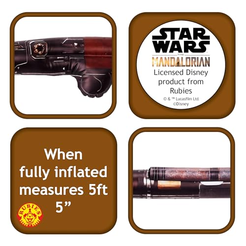 Rubies - Costume Gonfiabile Ufficiale Disney Star Wars, The Mandalorian Blaster - 3