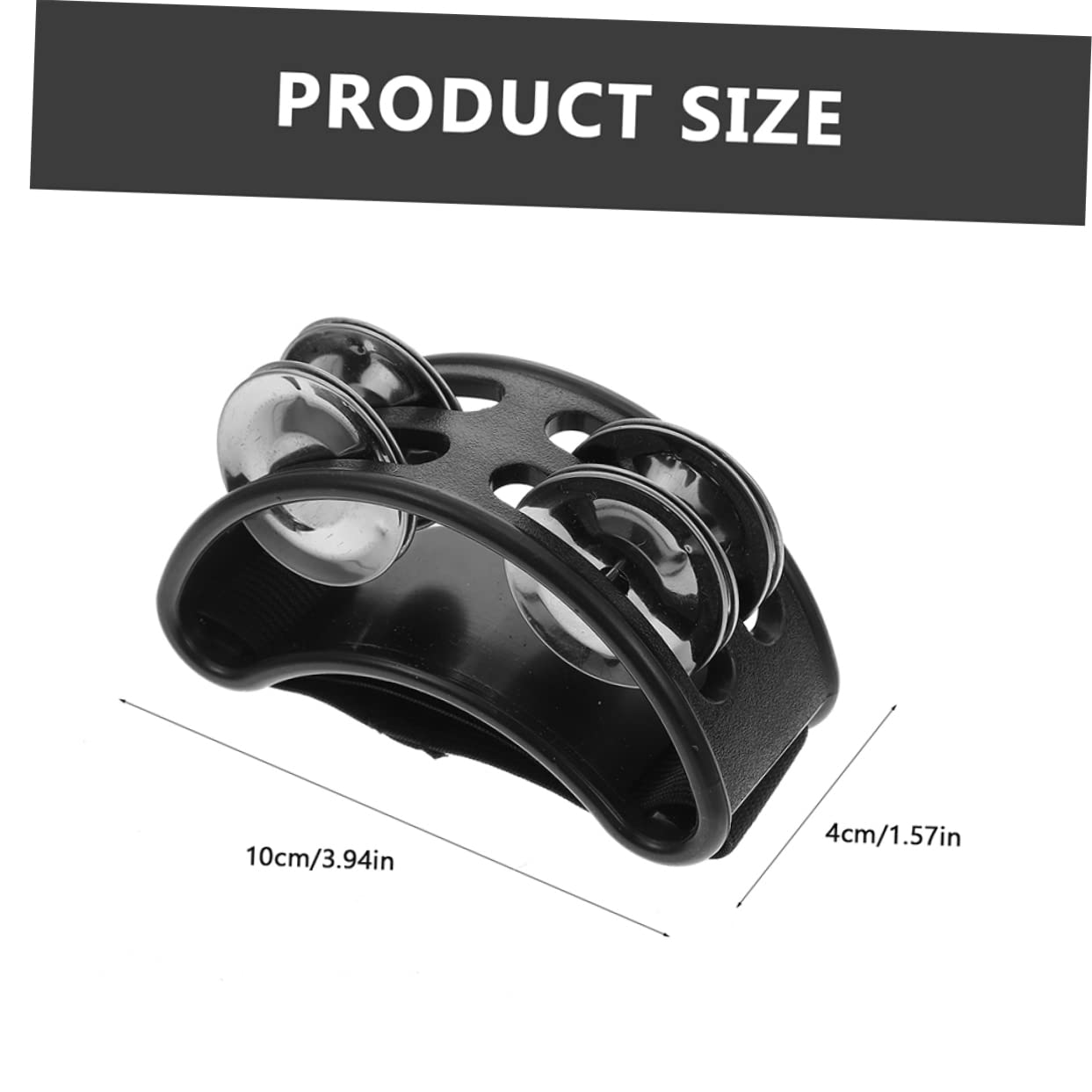 ERINGOGO 6pcs Boys and Girls Foot Tambourine Metal Jingle Bells for Music Education Toy