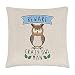 Gift Base Beware Pazzo Gufo Uomo Lino Copricuscino