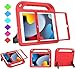 BMOUO Kids Case for iPad 10.2 (2019), iPad 10.2 Case - Built-in Screen Protector for iPad 7th Generation Case, Shockproof Light Weight Handle Stand Kids Case for Apple iPad 10.2" 2019 Tablet - Red