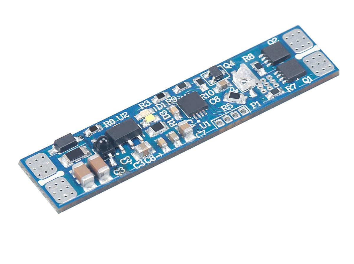 Interruttore Sensore Prossimità Per Profilo Alluminio, Con Funzione Dimmer e Memoria, 12V 24V 6A, Dimensione 45X10X4mm (1)