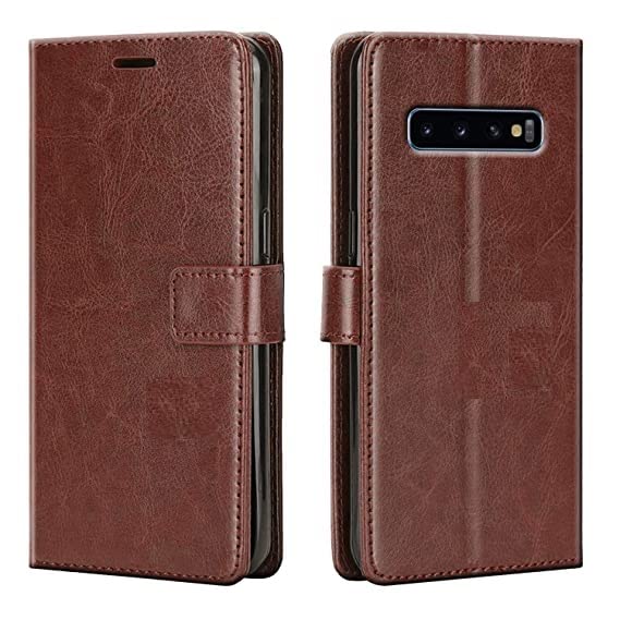 Use2Kart Flip Cover Back Case for Samsung Galaxy S10 | Leather Finish | Inbuilt Stand & Pockets | Wallet Flip Case Back Cover (Brown) (B0D945V4Z7) Amazon Price History, Amazon Price Tracker