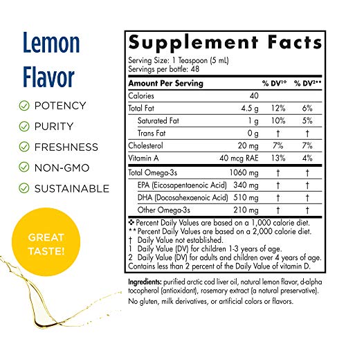 Nordic Naturals Arctic Cod Liver Oil with Lemon #TOP28