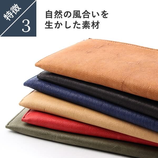 財布 本革 L型長財布 L字ファスナー エルク 薄型 レディース 革が柔らかい キャメル 【バンドフィットオメガシーマスター】