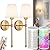 HIFCTRN Wireless Wall Sconces Set of Two Battery Operated, Rechargeable Wall Lamp with 10000 mAh Dimmable Bulb & Remote, 10 Colors Wall Lights for Bedroom Living Room Hallway Wall Decor