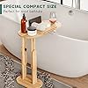 Amazon.com: Yumkfoi Foldable Bathtub Side Tray with Adjustable Height ...