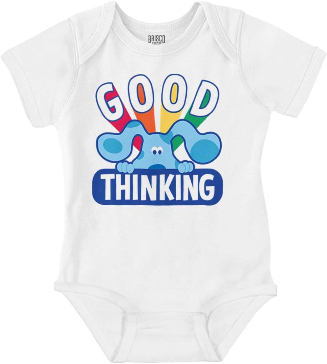 Brisco Brands Blues Clues Good Thinking Rainbow Baby Romper Boys or Girls