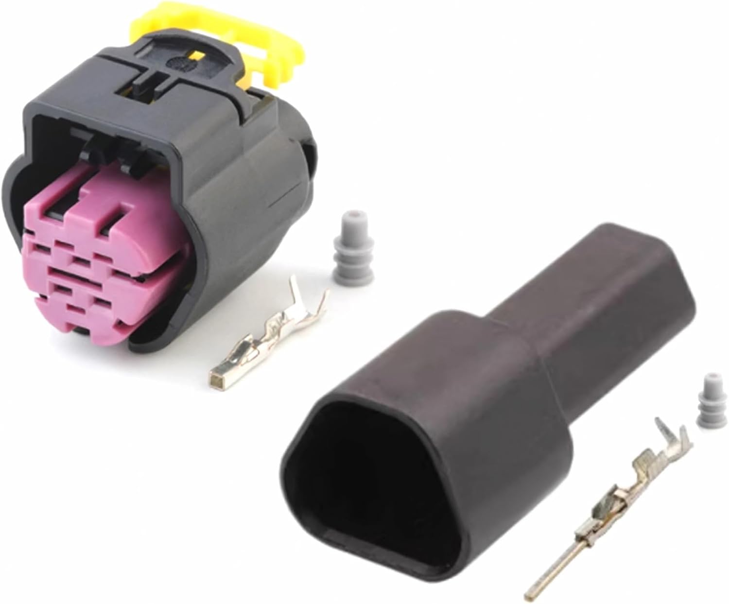 1/5/10/20/50 Sets 5 Pin 1928405159 1928405138 Auto Plug Sensor Male Female Connector(Lavender,5 sets)