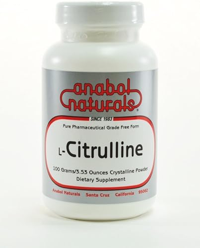L-citrulina 3.53 oz forma libre puro polvo cristalino