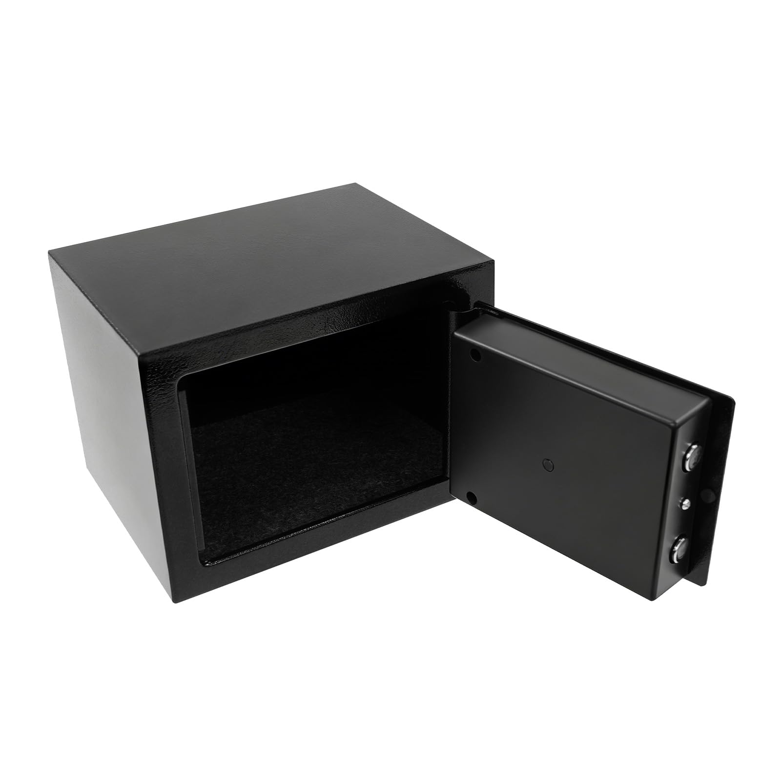 Coffre-fort mural en acier Q235 - 4,6 l - Avec 3 clés - Noir - Pour argent, bijoux, documents, maison, bureau