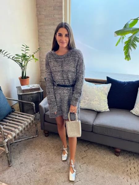 Yishaweiqi Bow Knot Ballet Flats Shoes for Women Bowtie Strap Ballerina Shoes Slip-on Square Toe Mary Jane Flats2