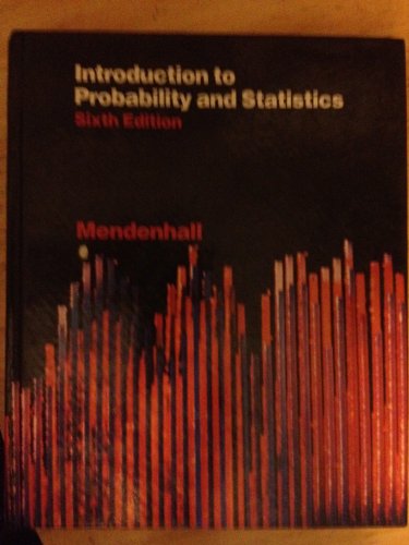 Introduction to probability and statistics 0871503654 Book Cover