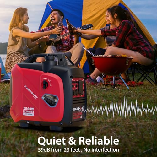 Image of PowerSmart 2500-Watt Portable Inverter Generator, Quiet for Camping