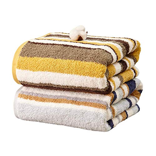 Toalla de baño grande de algodón, 180x90cm azul frío de 950g que no destiñe