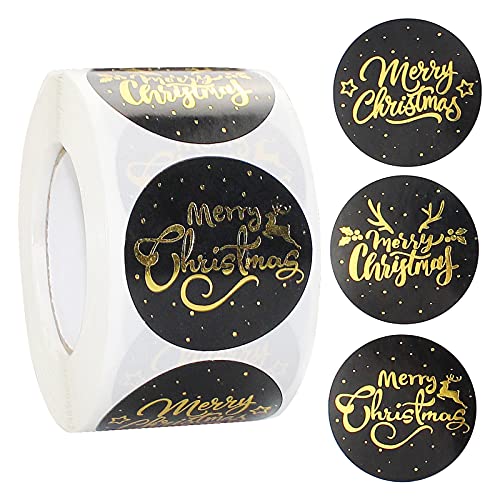 Wocpvm 500 Pezzi Adesivi Rotondi Buon Natale