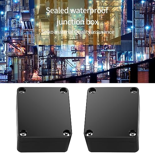 Project Box, 4 Pcs Electrical Junction Box, IP65 Waterproof Electrical Project Case, ABS Plastic Dustproof Outdoor Electrical Boxes, Electronic Junction Box Power Enclosure, 2.5x2.3x1.4 inch (A)