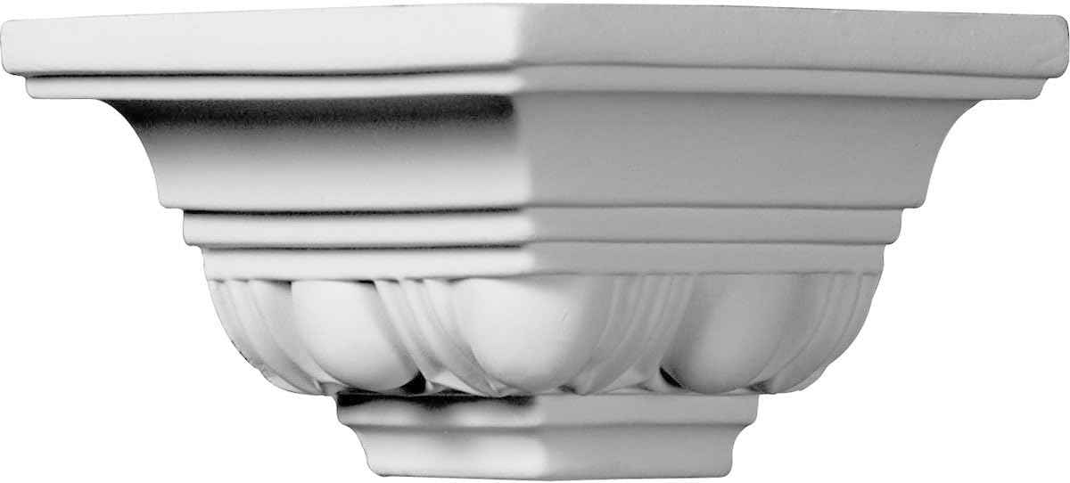 Ekena Millwork MOC03X02EG-CASE-4 Outside Corner for Moulding MLD02X03X04EG (4-Pack), 3 1/8"P x 2 3/4"H, Primed, 4 Pack