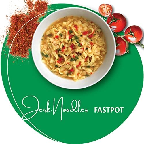 LighterLife Jerk Noodle FastPot, High Protein Meal Replacement with up to 33% of RDA Vitamins and Minerals, Tray of 8 x 65gram Servings