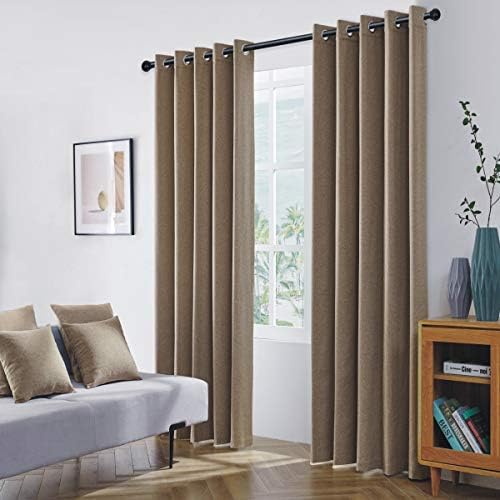 Coastline Luna brushed blackout eyelet curtains Duckegg Teal thermal insulated window treatment 2 panels blinds floor curtains for bedroom,Livingroom,Kids nursery room Width 66" x Drop 90"