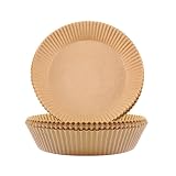 TUANTUAN 50Pcs Air Fryer Disposable Paper Liner Oil-Proof Paper Tray Non-Stick Baking Mat for Air Fr