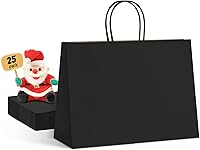 Vista 10 de METRONIC Paquete de 200 bolsas de papel blanco de 5.25 x 3.75 x 8 pulgadas, bolsa de regalo pequeña de papel kraft con asas recicladas para fiestas