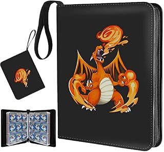 Trading Cards Binder 900 Cards Collector Waterproof Display Case Album for TCG Football Baseball Photo Card Holder Carrying Book New Year gifts 50 Premium 9-Pocket Pages Orange