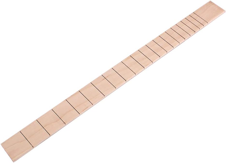 Alnicov Fretboard With 21 Frets Maple Fingerboard For Three String Cigar Box Guitar Replacement