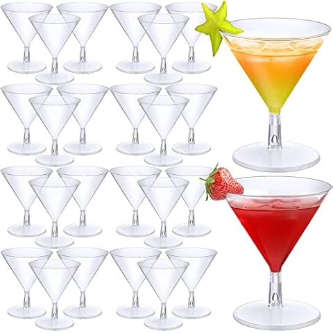 Boao Clear Plastic Martini Glasses Cover