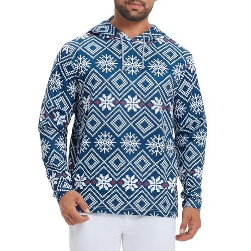 Image of M MAELREG Hoodies for Men Golf Fleece Hooded Sweatshirts Dry Fit Athletic Lightweight Casual Midlayer Mens Hoodies Pullover