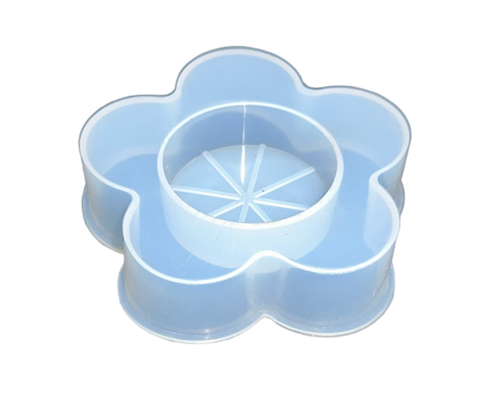 GBC Art 1pcs of Tealight Candles Holders Resin Mold Flower Candlestick Epoxy Casting Silicone Molds Lotus Storage Box Mold for DIY Candlestick, Jewelry Box, Candy Tray,-image-5