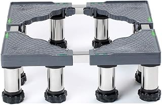 Washing Hine Base Multi-Functional Universal Squared Appliance Roller Base 45-70Cm Adjustable Fridge Freezer Holder Bracket Shelf for Home Appliznce Large Wooden Barrel
