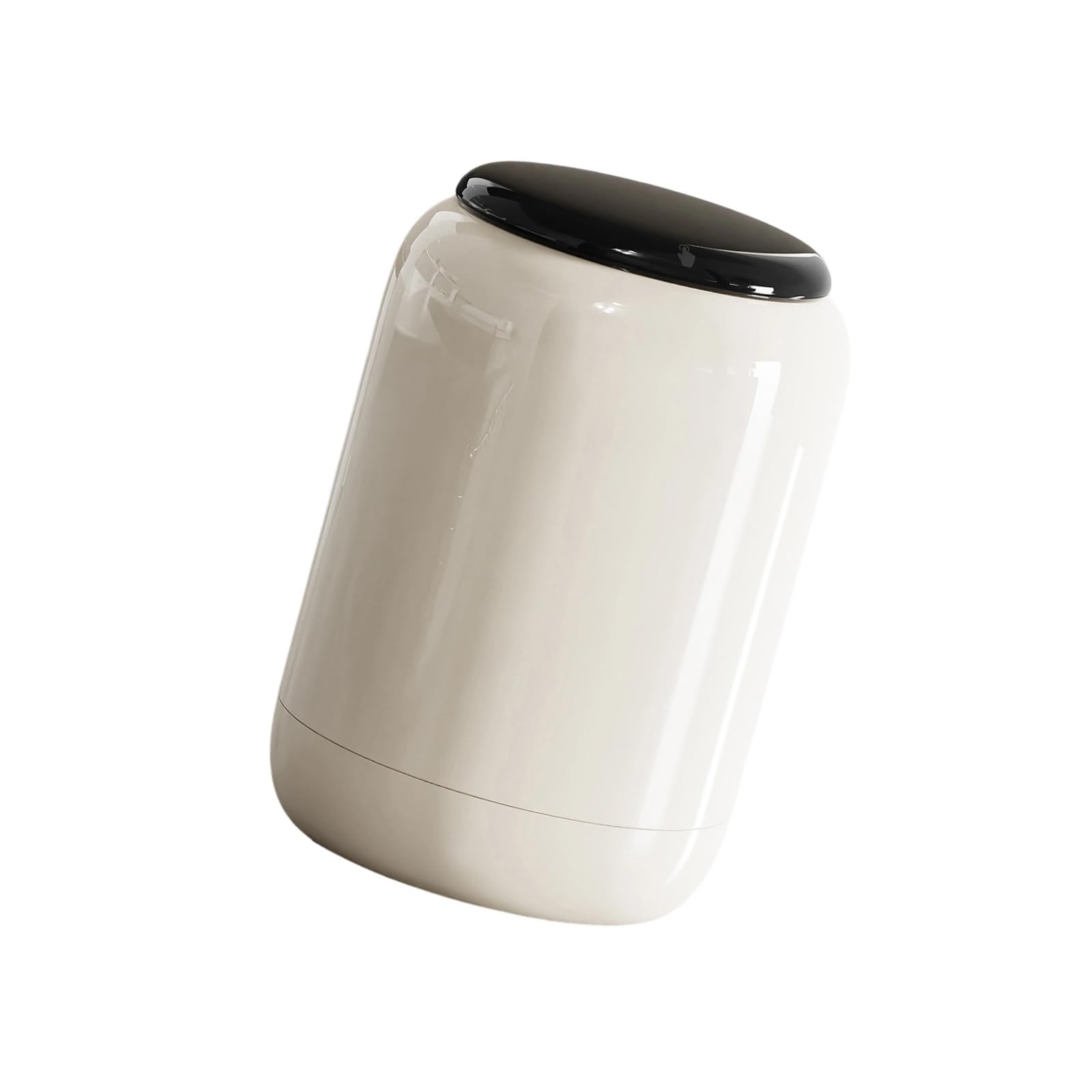 ZEPFJHE Modern Trash Can with Press Lid Desk Waste Bin for Home Offices Desktop Organization Bathroom Countertop Accessories Kitchen Garbage Bin