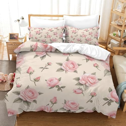 Housse de couette 3D effet ultra douce parure de lit zippée - 3