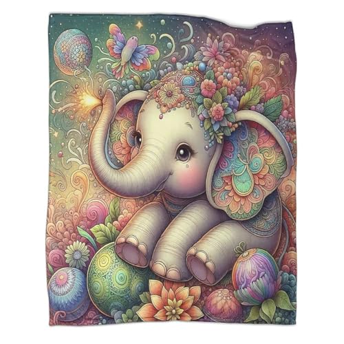 Couverture éléphant pelucheuse pour vos soirées cocooning et nuits douillettes - 3