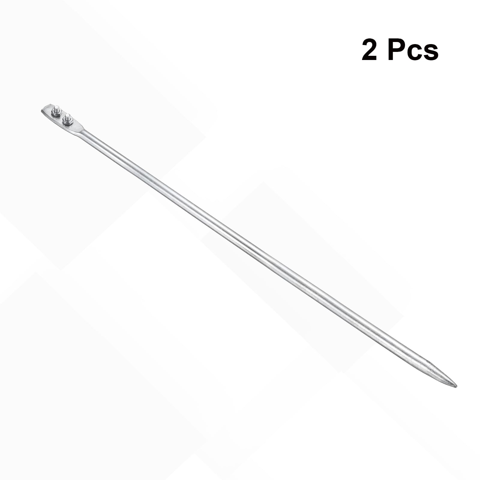 QUARKZMAN 2pz 0.6" Palo Terra Caldo Zincato 3.3ft 2pz