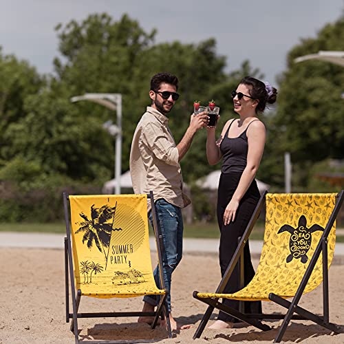 Holtaz Deck Chair Wood Foldable Sun Chair Beach Chair With Removable Fabric For Garden Swimming Pool Camping Beach Bars Cafes Hotels Up To 130 Kg 4 Positions Comics #TOP3