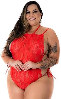 Fantasia Mini Body Gostosa Plus Size Vermelho Pimenta Sexy 2111