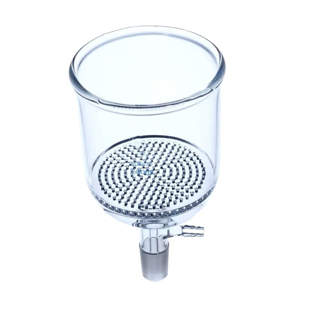 30 60 100 200 250 500 ml 14/23 19/26 24/29 estándar común vidrio succión embudo con agujero de cristal placa laboratorio cristalería(1000ml 24-29 chaqueta)