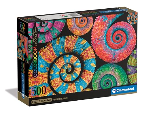 Puzzle 500 pièces : Colorboom Curly Tails Clementoni Puzzles - vue 2