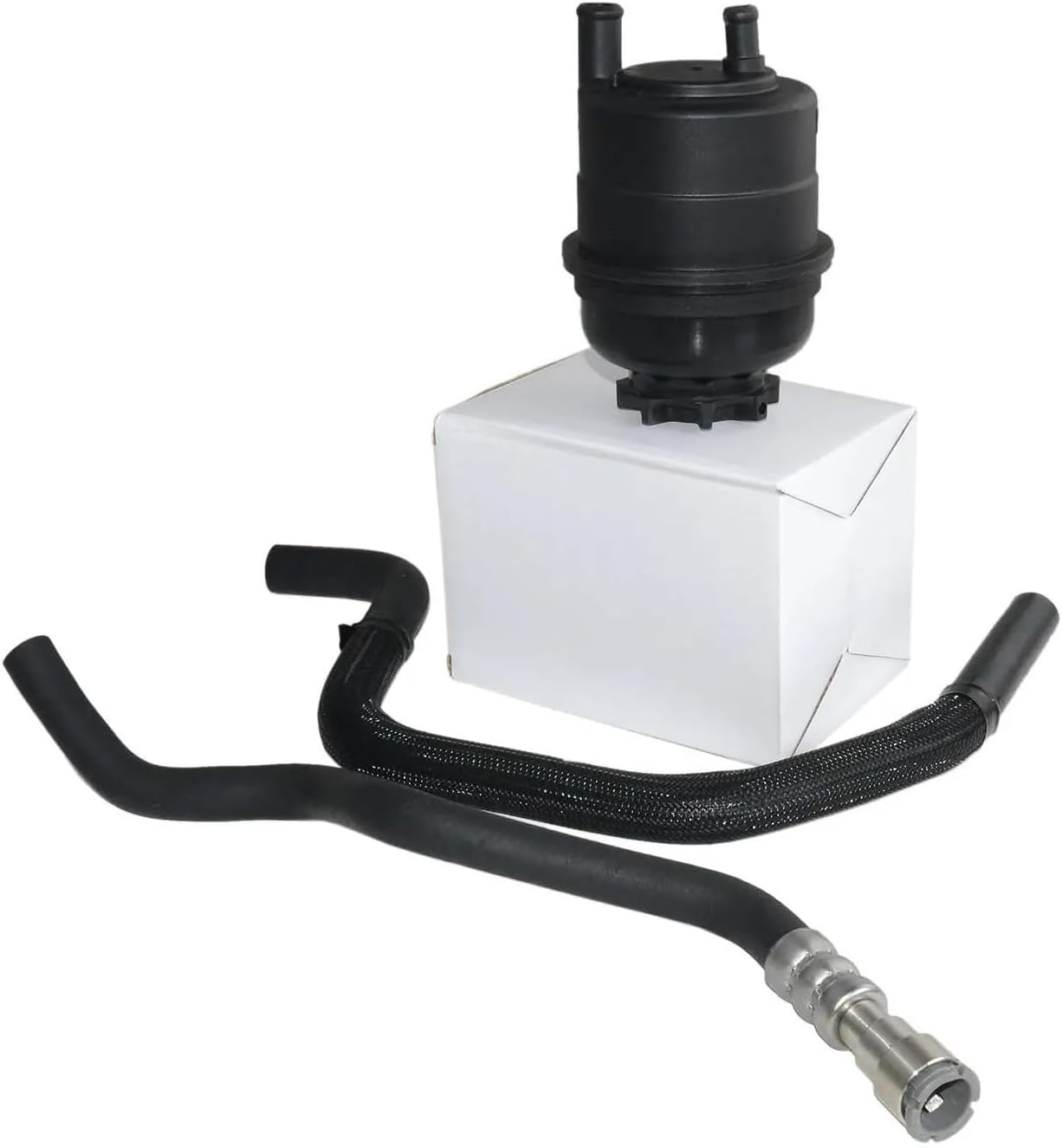 Power Steering Reservoir & Hose Kit Compatible For BMW E46 M52 M54 325i 325Ci 328i 330Ci
