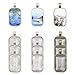 Penta Angel 9Pcs 3 Colors Rectangle Bezel Pendant Trays Bezel Setting Trays with 9Pcs Clear Glass Dome Cabochon for DIY Craft Photo Jewelry Making (Rectangle-18Pcs)