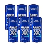 Arrid XX Extra Extra Dry Maximum Strength Antiperspirant/Deodorant Solid, Cool Shower, 2.6-Ounce Sticks (Pack of 6)