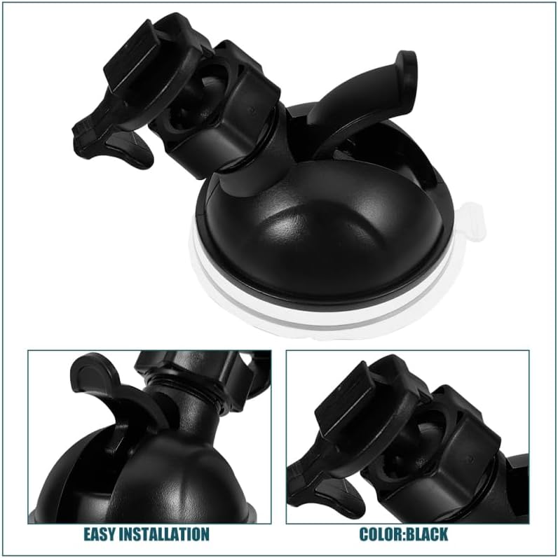 MAGICLULU 2PCS Mini Ball Head Suction Cup Mount, Dash Cam Window Holder with Screw Thread, Universal Car Camera Bracket, Single Buckle Locking Base, Auto Interior Video Recording Accessory