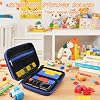 Hard Carrying Case Compatible with GiiKER Super Slide Puzzle Games, Original 500+ Challenges Brain Teaser Puzzle (Black+Blue Zipper)